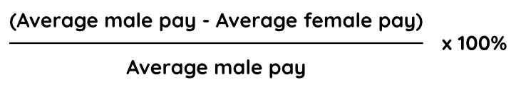 UK gender pay gap formlula
